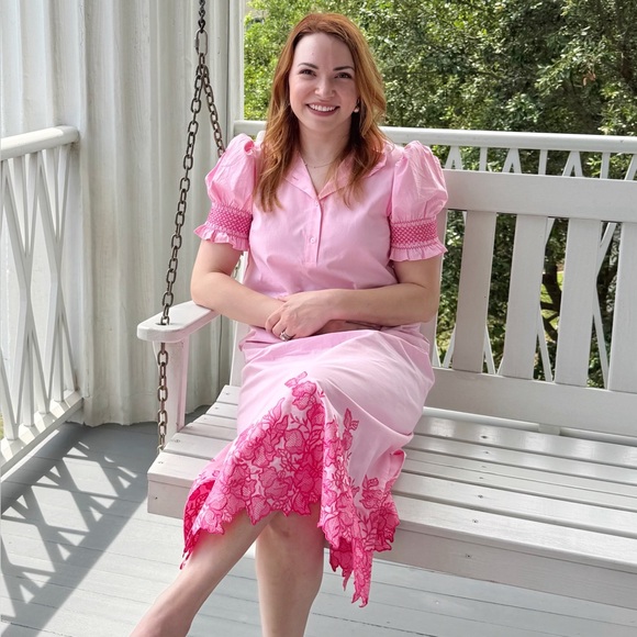 Hyacinth House Eliza pink embroidered floral dress - Picture 11 of 11